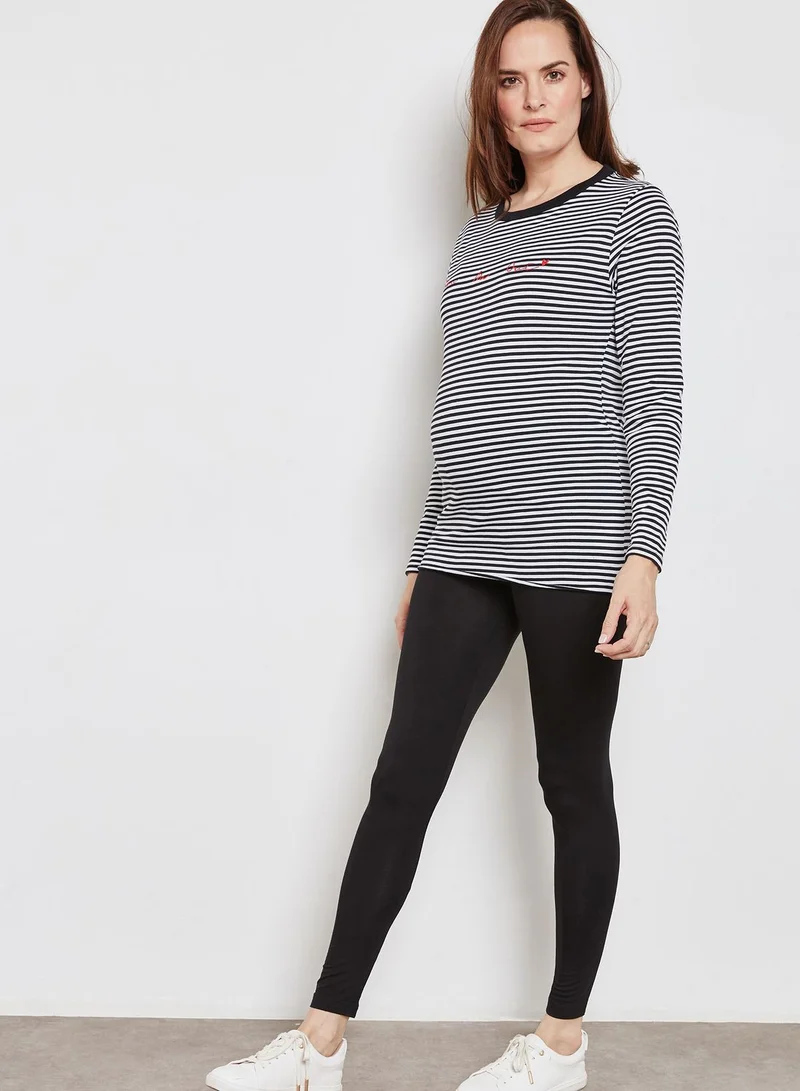 Topshop Maternity Logo band Leggings