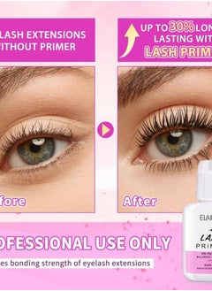 Elaimei Lash Primer for Eyelash Extension Professional Use Only Easy to Remove Proteins and Oils Enhance Adhesive Strength of Eyelash Extensions Pre Treatment for Lash Enhancer Primer  - Image 2