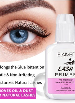 Elaimei Lash Primer for Eyelash Extension Professional Use Only Easy to Remove Proteins and Oils Enhance Adhesive Strength of Eyelash Extensions Pre Treatment for Lash Enhancer Primer  - Image 3