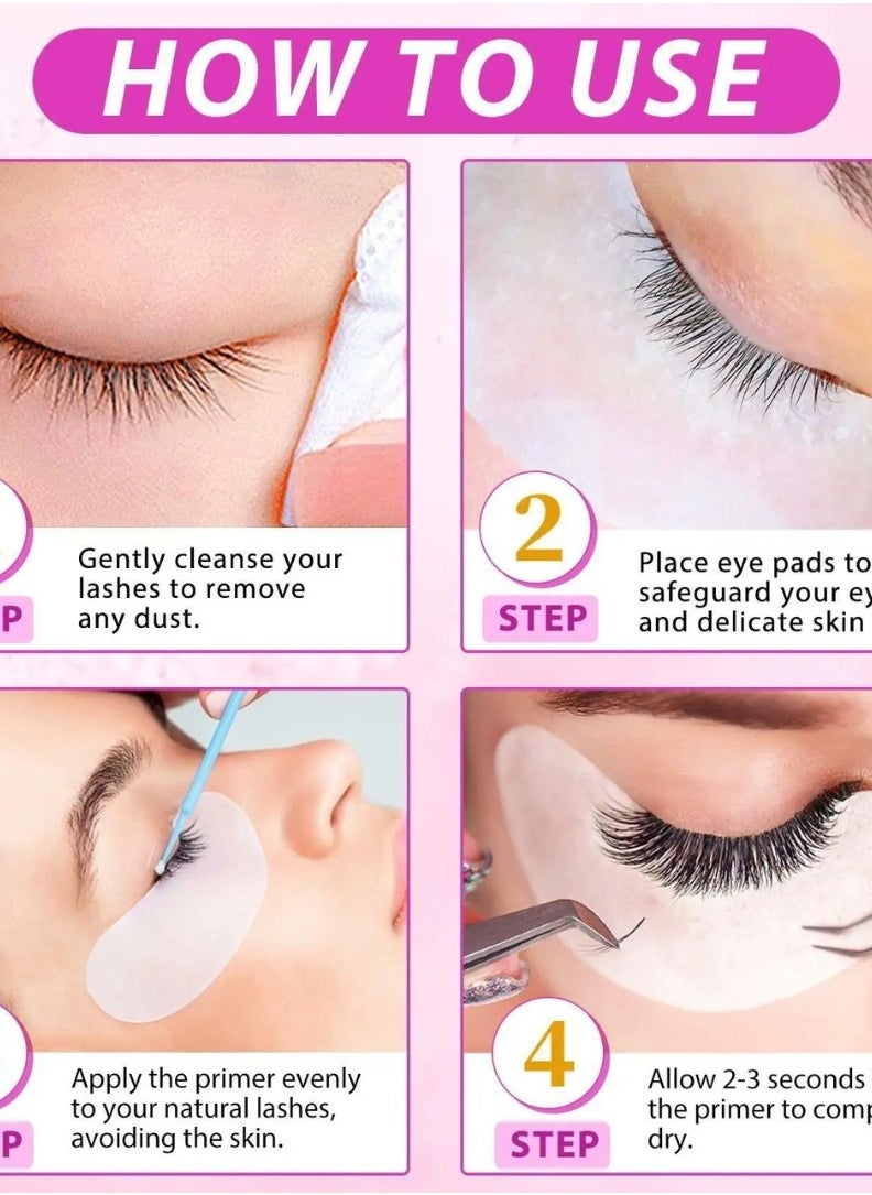 Lash Primer for Eyelash Extension Professional Use Only Easy to Remove Proteins and Oils Enhance Adhesive Strength of Eyelash Extensions Pre Treatment for Lash Enhancer Primer