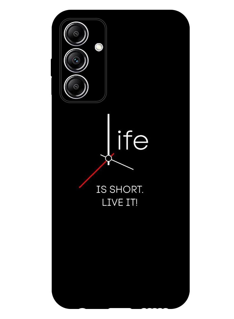 Theodor Protective Case Anti Scratch Shock Proof Bumper Cover For Samsung Galaxy A55 Life is Short (2) - Image 1