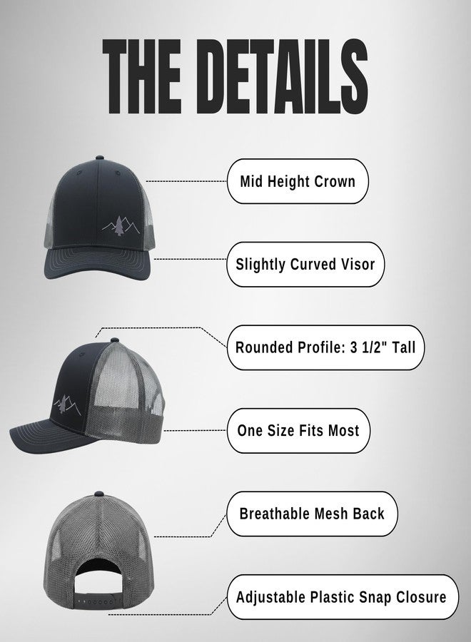 LINDO Trucker Hat [ The Great Outdoors: Black/Graphite ] - Image 4