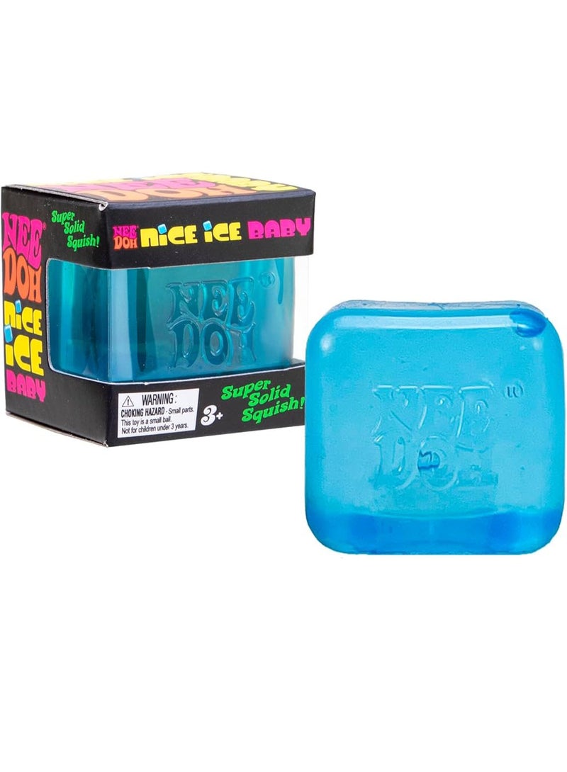 نيدوه ني دو Nice Ice Baby مكعب ضغط إسفنجي 2 إنش – لعبة حسية لتخفيف التوتر ببطء العودة للشكل | مكعب تململ ناعم للأطفال والكبار | لعبة ضغط محمولة لتحسين التركيز والاسترخاء وتقليل القلق - Image 1
