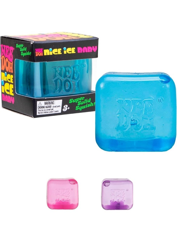 نيدوه ني دو Nice Ice Baby مكعب ضغط إسفنجي 2 إنش – لعبة حسية لتخفيف التوتر ببطء العودة للشكل | مكعب تململ ناعم للأطفال والكبار | لعبة ضغط محمولة لتحسين التركيز والاسترخاء وتقليل القلق - Image 5