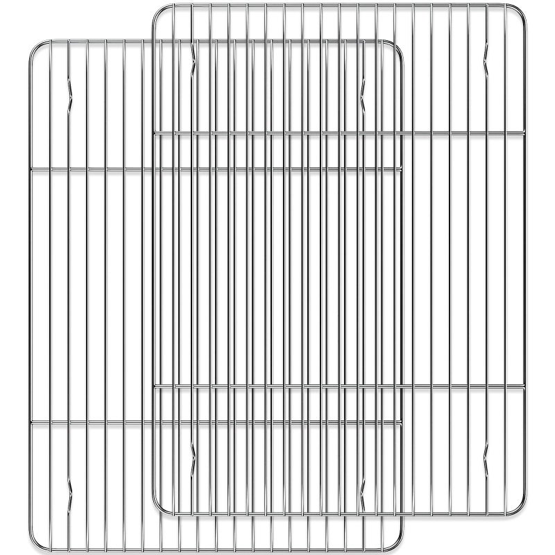Cooling Rack and Baking Rack with Stainless Steel 2  Pack Heavy Duty Cooling Racks for Cooking and Baking Rectangle Cookie Cooling Rack 16 x 12Inches Oven  Dishwasher Safe