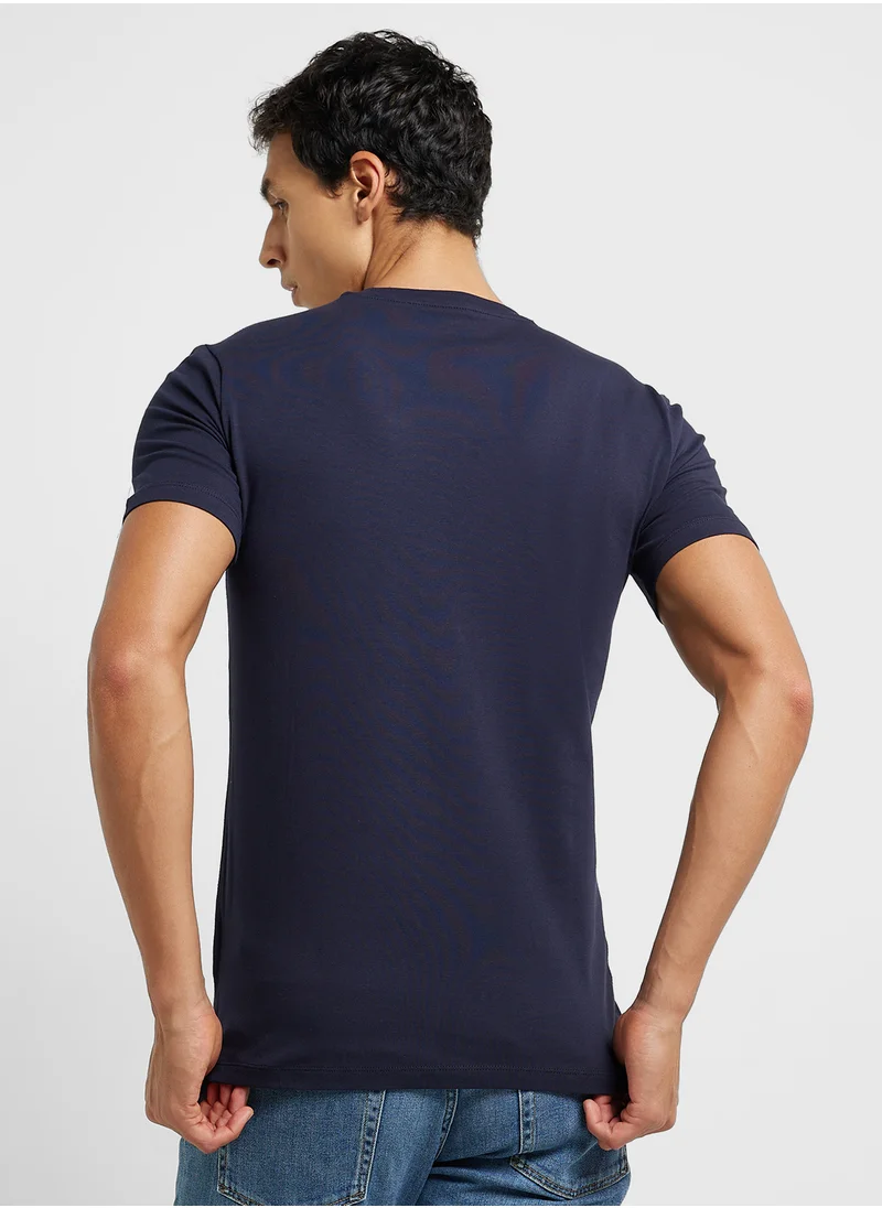 جس Short Sleeve Crew Neck T-Shirt