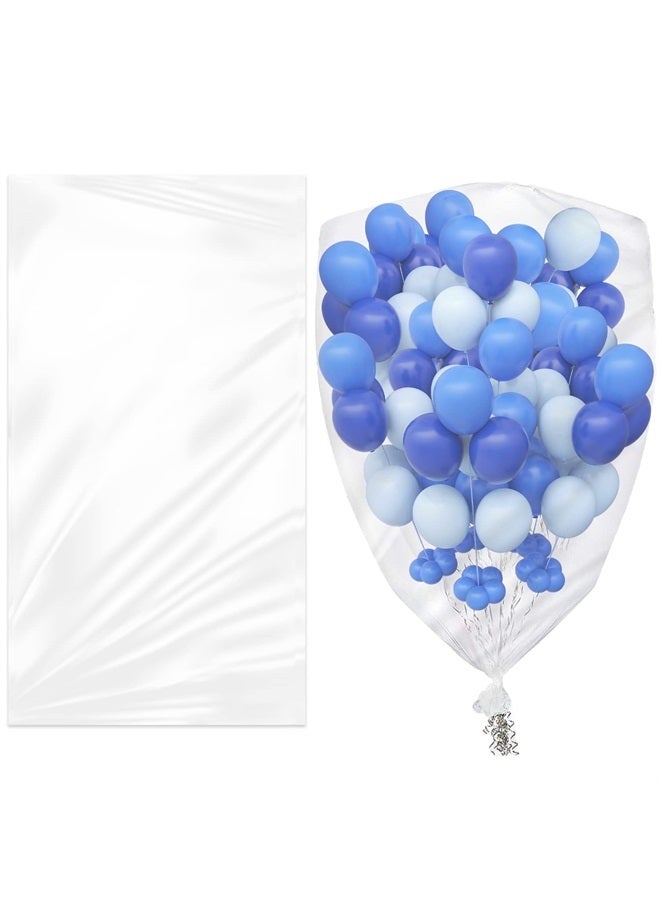 SAVITA 2pcs Plastic Balloon Bags, 59.06 x 98.43 inch Large Balloon bags for Transport Bulk Giant Balloon Storage Bag Clear Balloon Bags For Party Celebration Supplies - Image 1