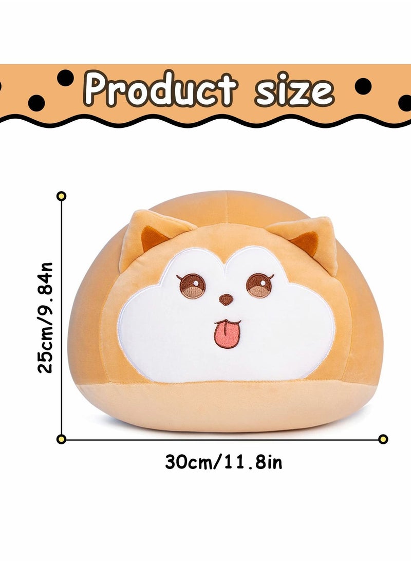 Y&D Pillow Cute Shiba Plush Pillow, Fat Animal Toy Adorable Hugging Sleeping for Toddler Kids Friends 11.8 Inches  - Image 2