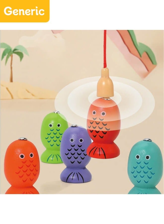 3-in-1 Wooden Educational Toy – Shape & Color Sorting, Fruit Recognition, Montessori Stacking Puzzle – Interactive Learning Gift for Toddlers & Preschool Kids - Image 3