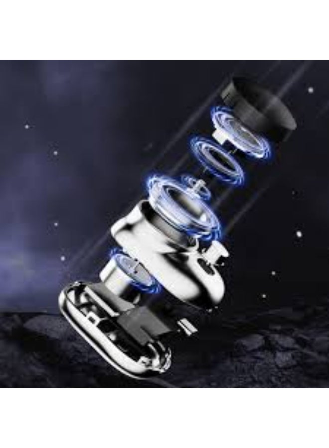 USB Mini Shaver Pocket Portable Electric Shaver, 2023 New Travel Electric Razor Round Shaving Machines for Men, Wet Dry Magic Rechargeable Mini Shavers Mens Electric Razors for Shaving Face (Black) - Image 2