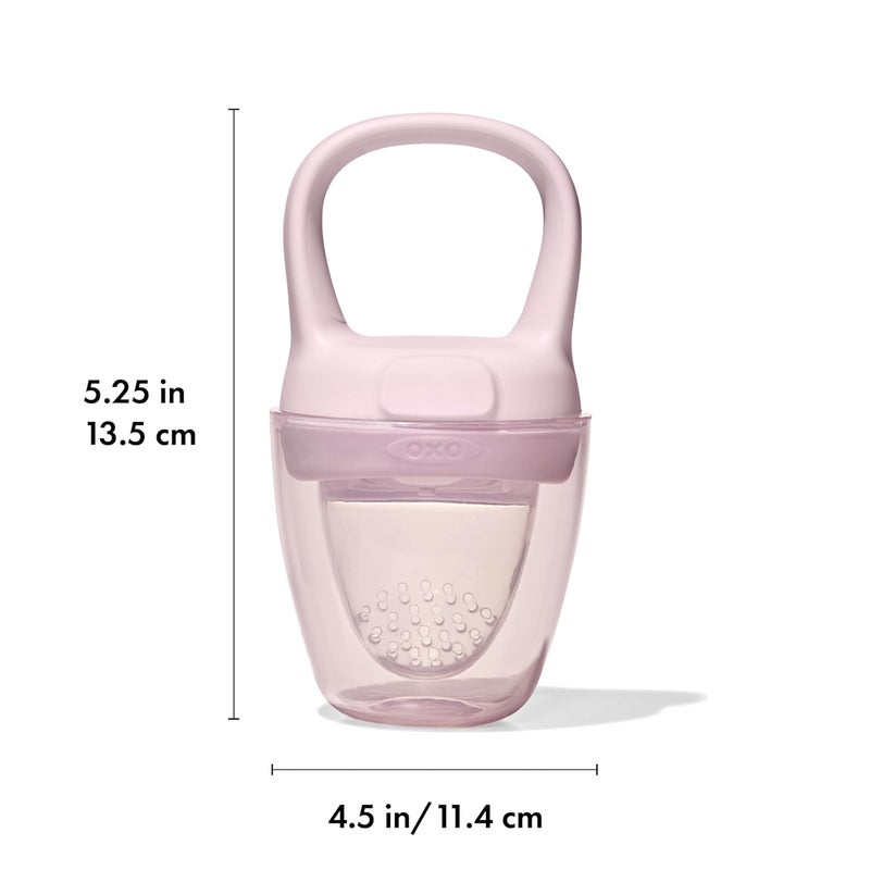 OXO Tot Silicone SelfFeeder 2 Pack  Opal and Blossom - Image 2