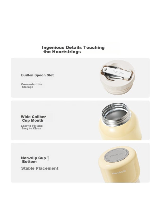 Joyoung Thermal Food Jar, 316l Stainless Steel Insulated Lunch Box, Vacuum Insulated Mug For Men And Women, Students, Thermal Cooker Pot, 530ml - Image 4