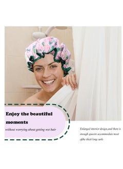 3 Pieces Shower Cap, Large Shower Cap, Reusable Shower Caps Waterproof, Double Waterproof Layers Bathing Shower Hat, Soft Comfortable EVA Lined Shower Hat, Protection Hair Bath Women Caps - pzsku/ZCFB9EAB9CF725BEB9058Z/45/_/1713967880/cbc30518-e553-4912-92e0-8468d2cf1110