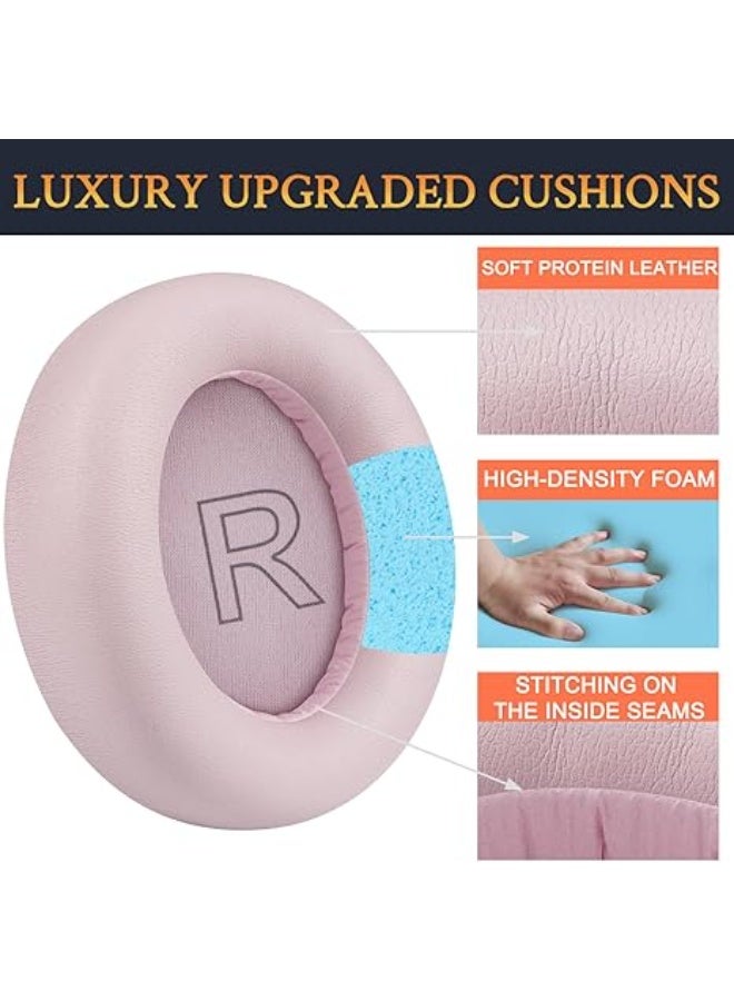 QIRG Replacement Ear Pads for Anker Soundcore Q30 and Soundcore Q35 Headphones Ear Cushions, Headset Earpads, Ear Cups Cover Repair Parts (Pink) - Image 3