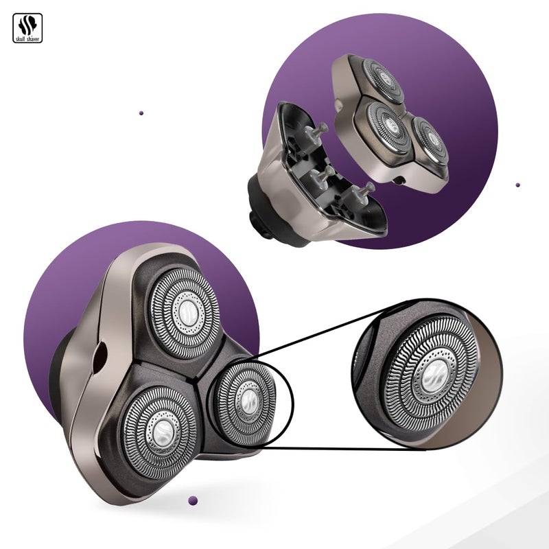 Skull Shaver Carver PRO 3 Head Replacement Blade | Electric shaver replacement heads - Image 4