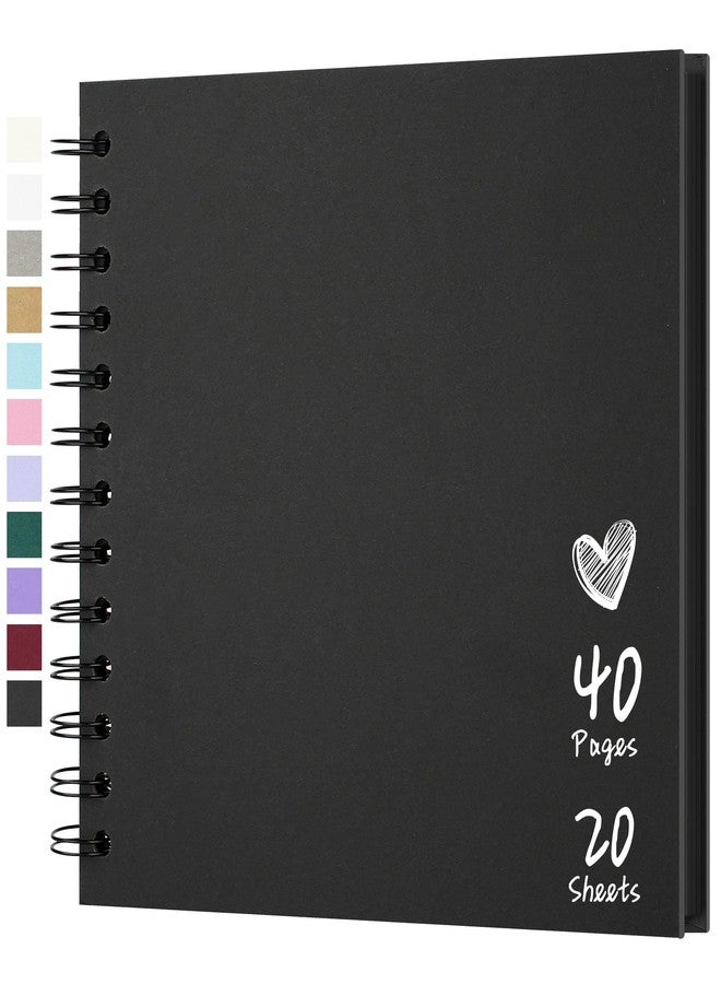 Hiwhy Scrapbook 7x7 Inch DIY Scrapbook Album Hardcover Kraft Paper Scrap Book Photo Albums 40 Pages Perfect for 4x6 / 5x7 Photos Memory Book for Family, Wedding - Image 1