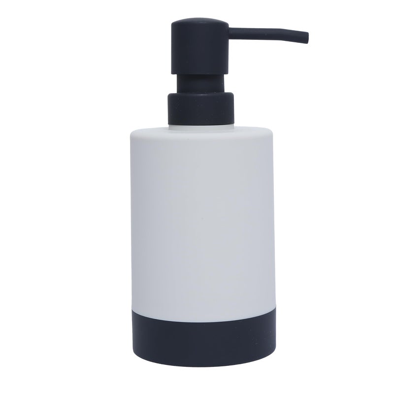 FabSeasons Circular Soap Dispenser, Stylish Round Liquid Pump for Bathroom, Kitchen & Worktop, Rubber Matte Finish with Unique Texture, Easy Refill & Efficient Down-Dispensing Pump - Image 5