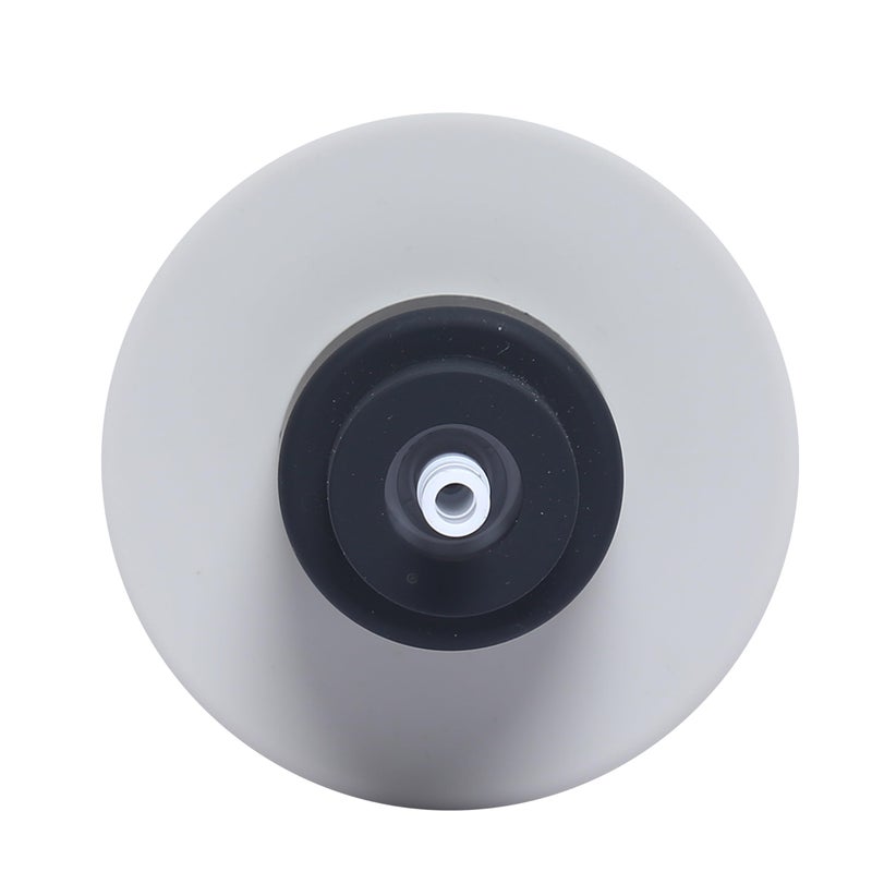 FabSeasons Circular Soap Dispenser, Stylish Round Liquid Pump for Bathroom, Kitchen & Worktop, Rubber Matte Finish with Unique Texture, Easy Refill & Efficient Down-Dispensing Pump - Image 3