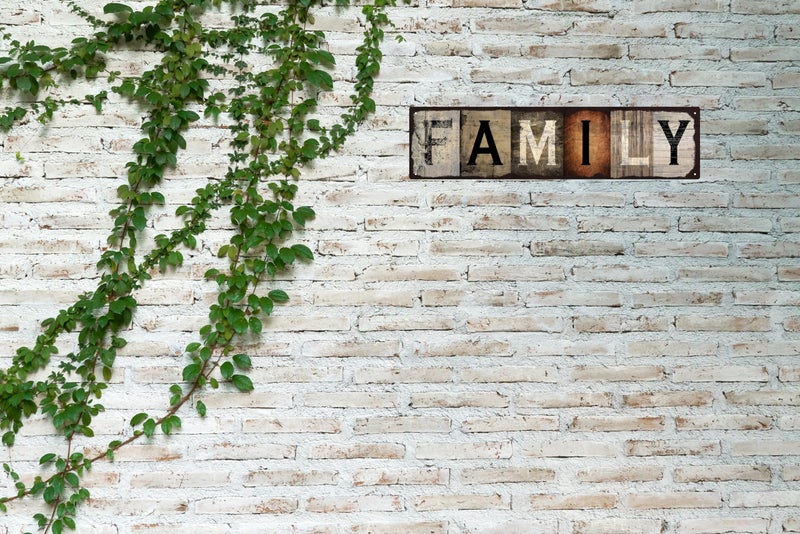 QIXFGUL Vintage Tin Sign Retro Metal Family Signs for Home Decor Stylish Wall Art Plaques Gift for Home Bathroom Kitchen and Gothic Wall Decor in Every Room 16x4 in - Image 5