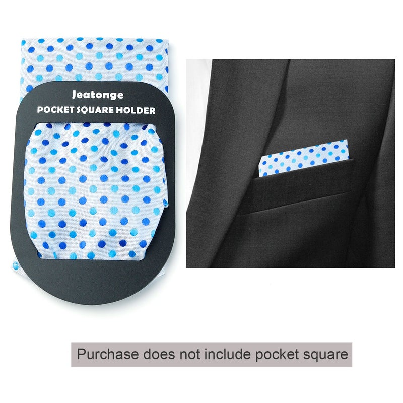 Jeatonge Pocket Square Holder Keeper Organizer Pocket Squares for Men Prefolded (Holder 3 Pcs) - Image 5