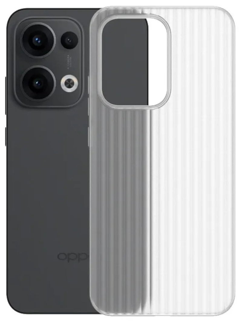 Kapa Matte Wave Grip Back Cover for Oppo Reno 13 5G | Ultra Slim [with Metal Buttons] Frosted Back Case (White) - Image 1