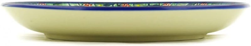 Polmedia Polish Pottery Polish Pottery 7inch Dessert Plate made by Ceramika Artystyczna Bee Happy Theme Signature UNIKAT  Certificate of Authenticity - Image 3