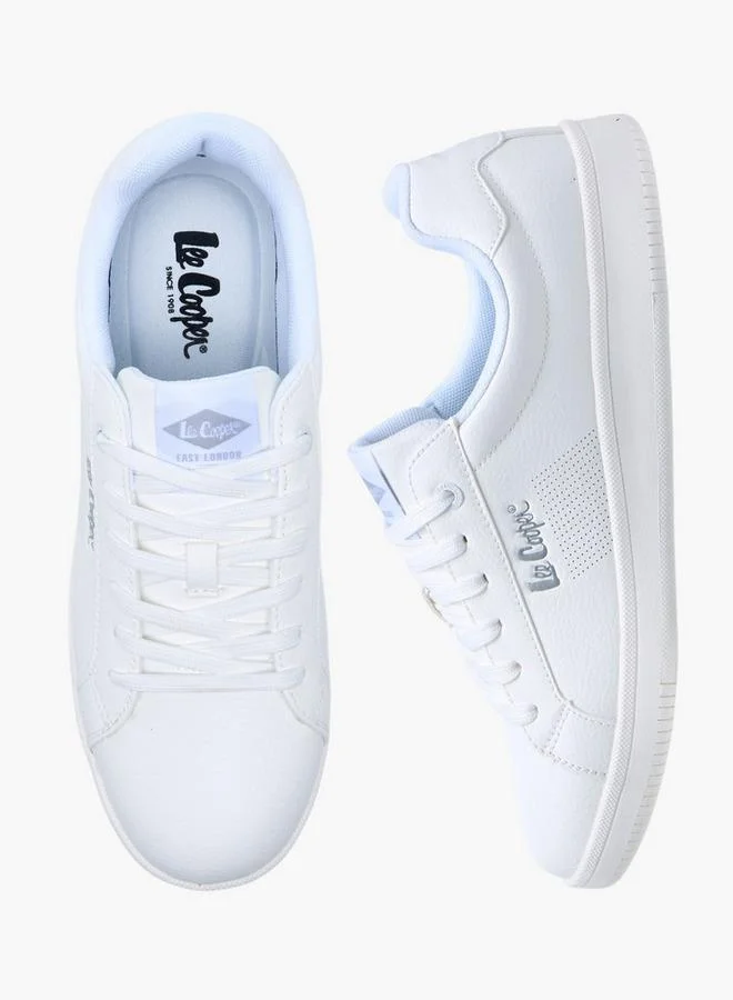 لي كوبر Men's Panelled Lace-Up Sneakers