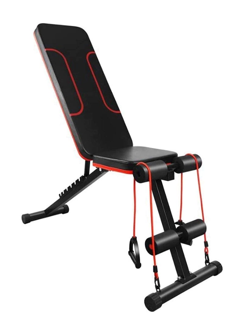 Huitich All-in-One Fitness Station Multifunctional Dumbbell Bench Black 1295x450x1180mm  - Image 1