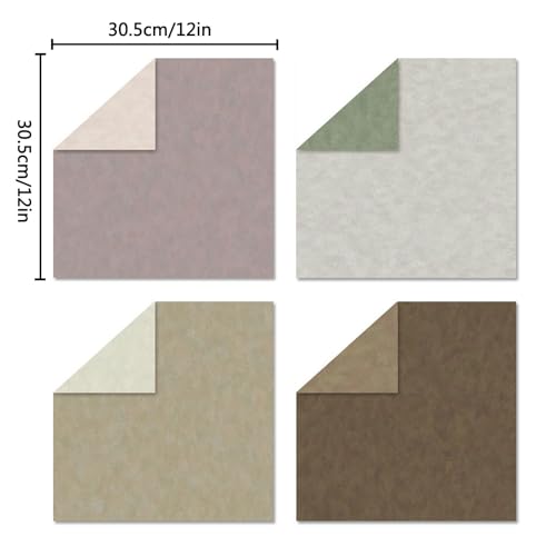 Colabrili Scrapbook Paper 12x12 Solid Colors, 24 Sheets Earth Tones Crafting Papers, Double-Sided Patterned Decorative Paper Assorted Colors for Origami Classroom Crafting Projects (Earth Tone, 12x12 in) - Image 2