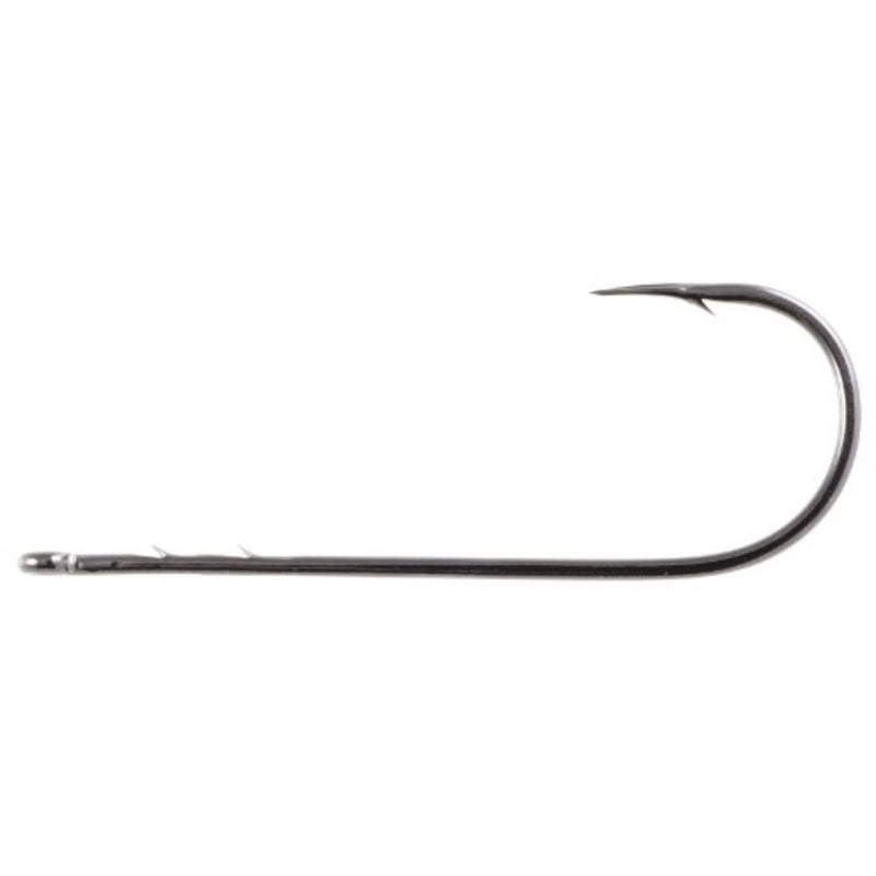 Owner Straight Shank Worm Hook (6-Pack), 1, Black (5100-101) - Image 3