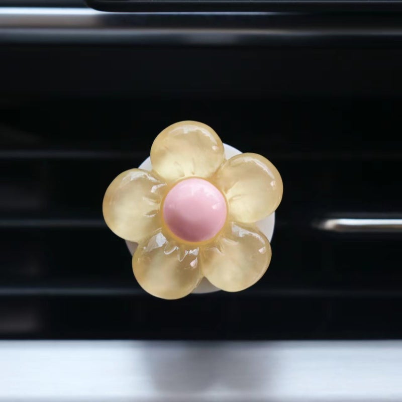 Joynaamn 6 PCS Car Accessories for Women, Flower Air Vent Clips Air Conditioner Outlet Decoration Car Interior Decor Charm, Assorted Color - Image 5