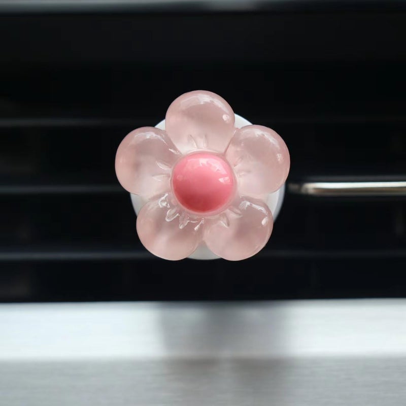 Joynaamn 6 PCS Car Accessories for Women, Flower Air Vent Clips Air Conditioner Outlet Decoration Car Interior Decor Charm, Assorted Color - Image 4