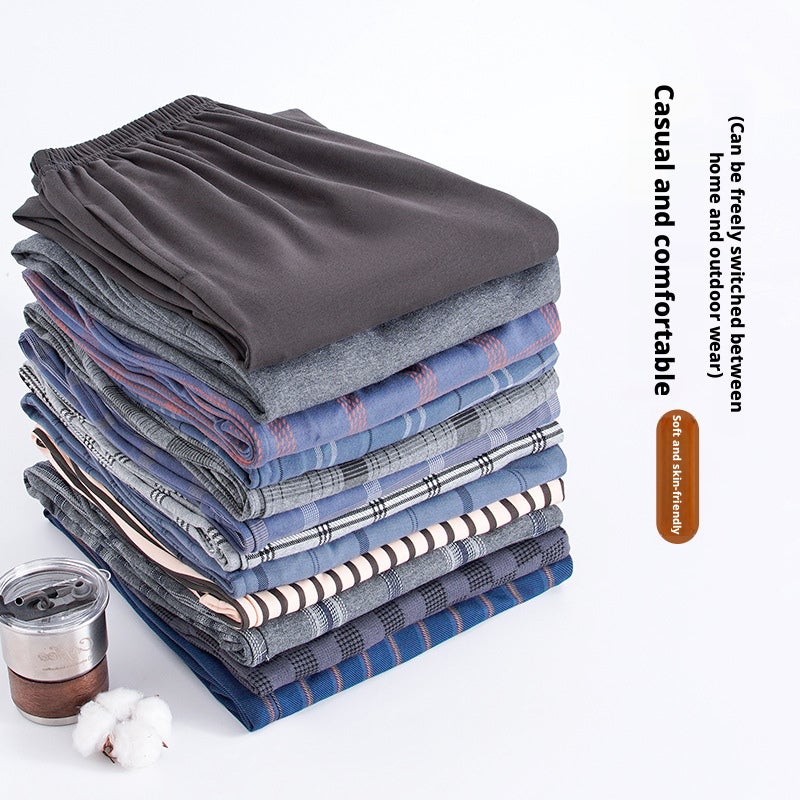 Men's Cotton Sleep Pants, Loose Fit, Full Length, for Home and Outdoor Wear - Image 3