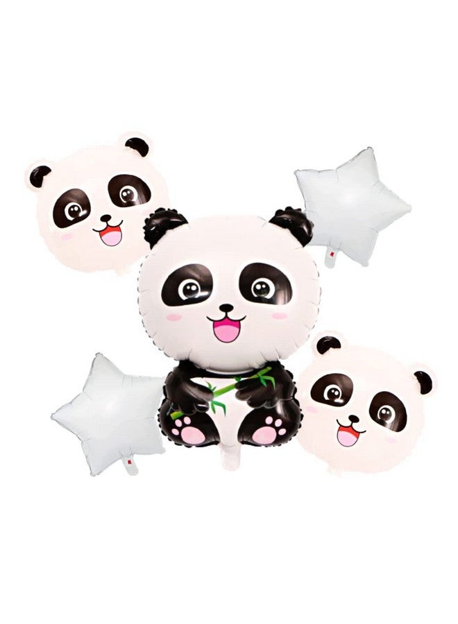FI - FLICK IN 48 Pcs Panda Theme Birthday Decorations Set Black And White Balloon Garland for Decoration Happy Birthday Panda Theme Decoration (Pack of 48, Black & White) - Image 4