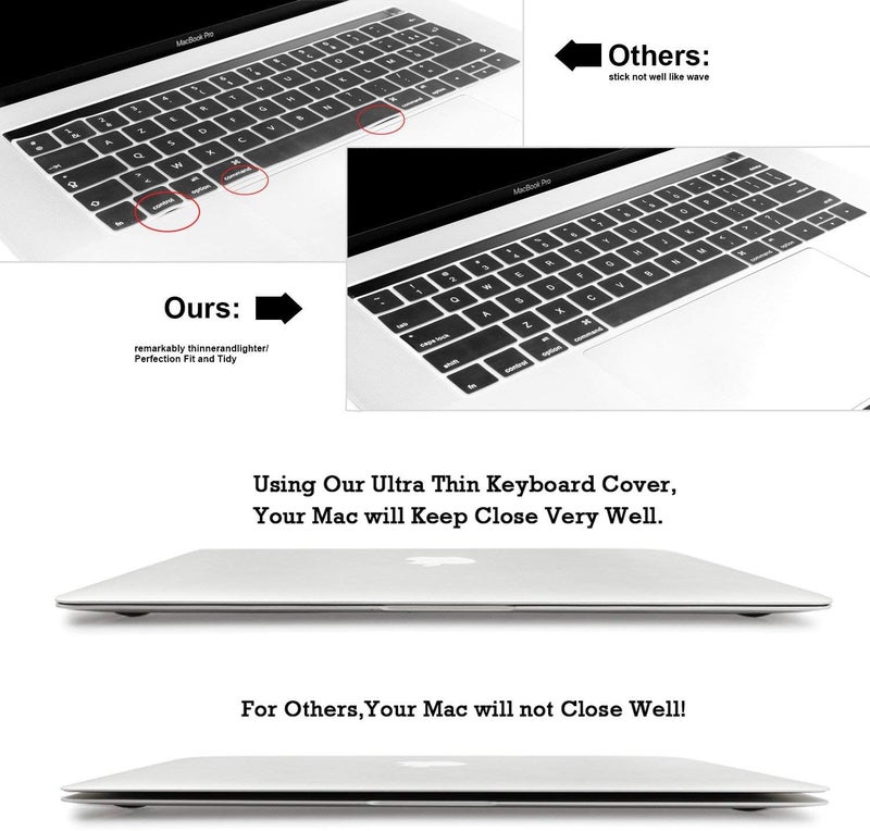 eWINNER Touch Bar Arabic/English Silicone Keyboard Skin Cover for MacBook Pro 13" & 15" - Image 4