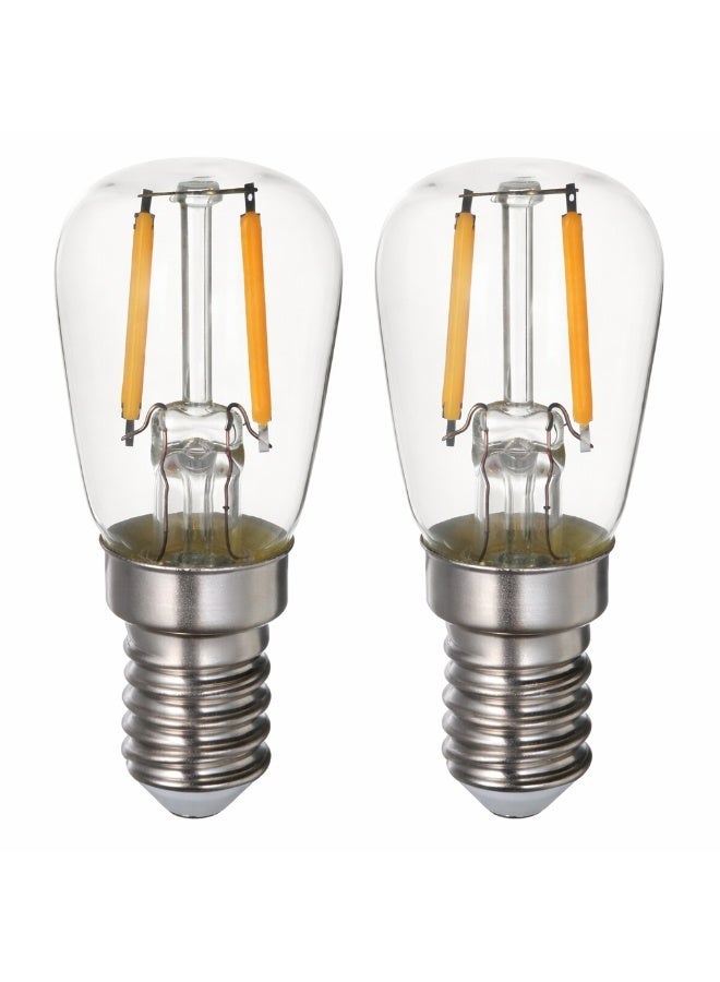 LUNNOM لمبة LED للزينة، قاعدة E14، شدة إضاءة 100 لومن، شفافة - Image 1