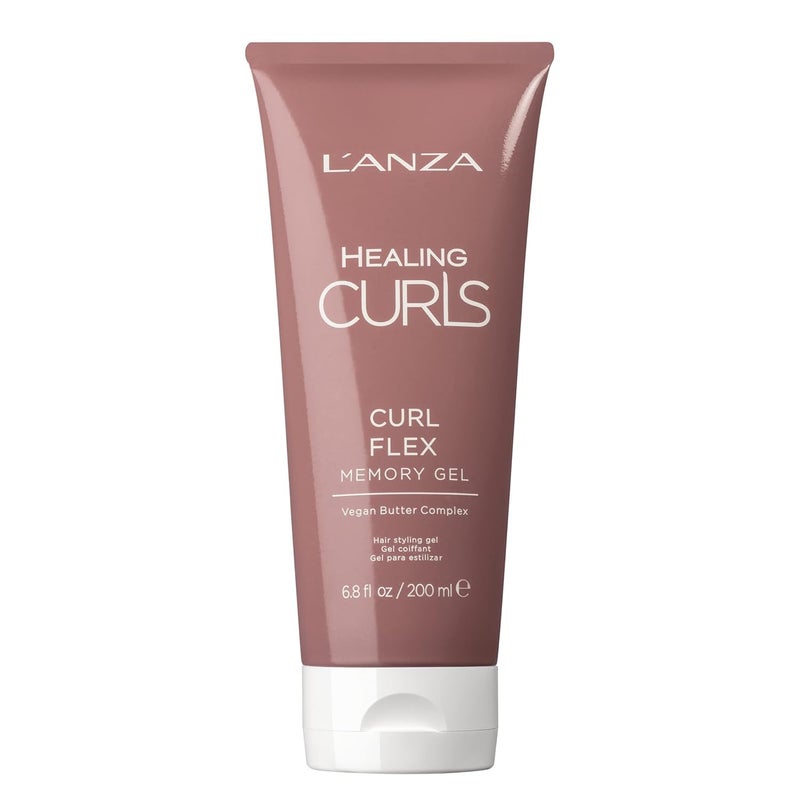 LANZA Healing Curls Curl Flex Memory Gel  Curl Gel for Curly Hair  Creates Strong LongLasting and Touchable Hold with Sulphate Free Paraben Free Formula 68 Fl Oz