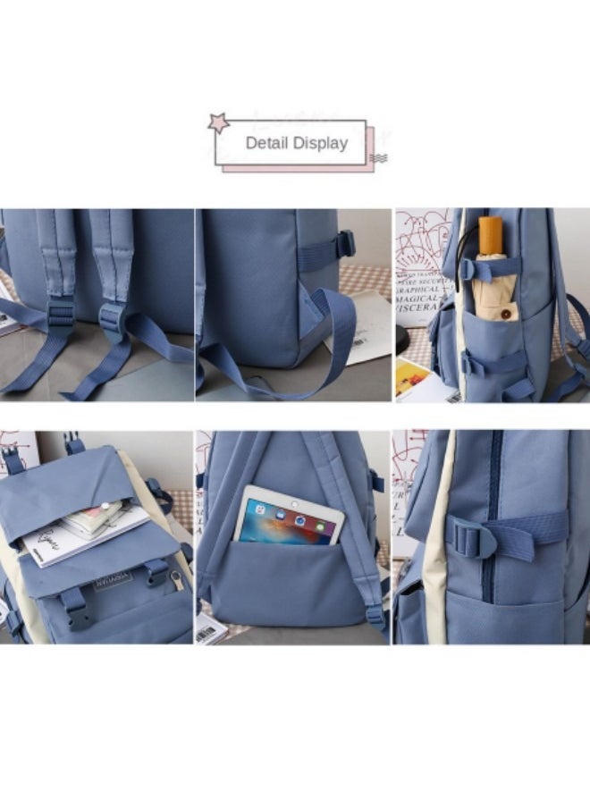 GGEROU Kids Cute Backpack Set for School, 5Pcs Kwaii School Bag Large-capacity, Girls Boys Back to School Book Bag Backpack Pink  - Image 3
