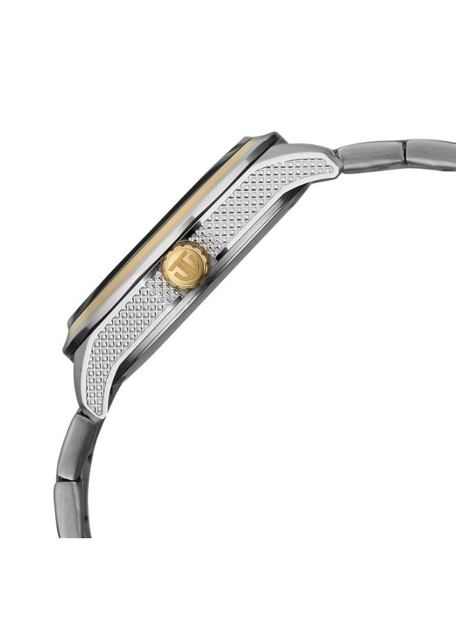 Titan Men’s Analog Arabic Dial Watch – Green Dial with Gold Bezel – Two Tone Stainless Steel Bracelet -  Limited Eid Collection - Image 5