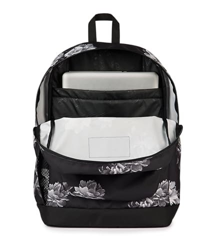 JANSPORT حقيبة ظهر جانسبورت كروس تاون بلس - حجرة رئيسية كبيرة، جيب جانبي لزجاجة الماء، غلاف مبطن للكمبيوتر المحمول مقاس 15 بوصة - ماغنوليا ميراچ - Image 3