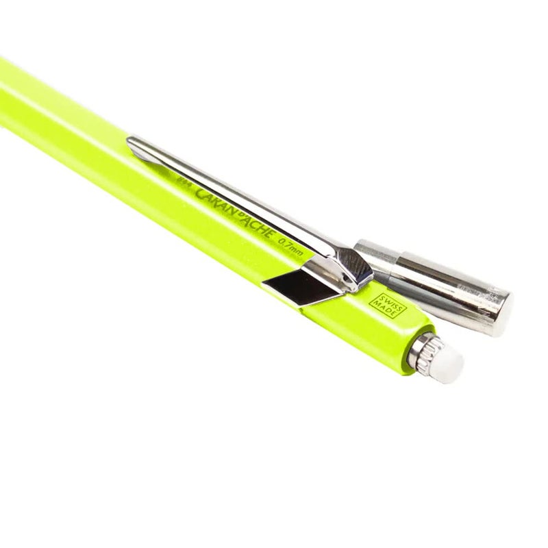 Caran D'ache 844: Mechanical-pencil Metal Fluo Yellow 0.7 mm (844.470) - Image 4