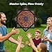 oazoxcx Beginner to Pro Spinning Cloth Flow Toy Colorful Juggling Prop 244 Inch 300 Grams Flow Star Style Mandala - Image 4
