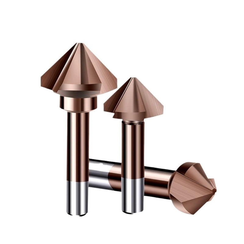 90 Degree 3 Flute Chamfer Cutter M35 Cobalt Deburring Tool For Stainless Steel Size 31mm - Image 2
