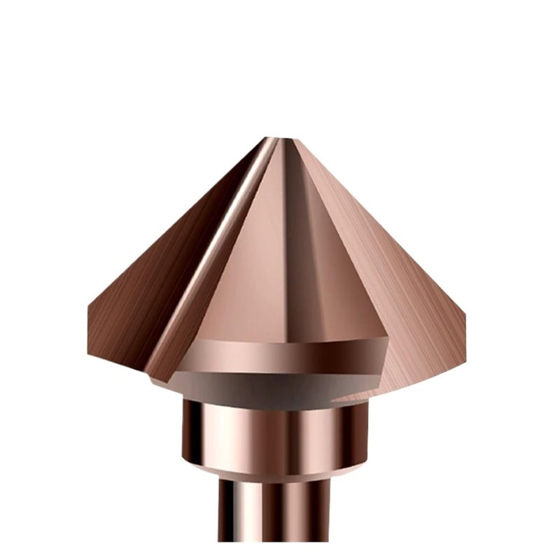 90 Degree 3 Flute Chamfer Cutter M35 Cobalt Deburring Tool For Stainless Steel Size 31mm - Image 4