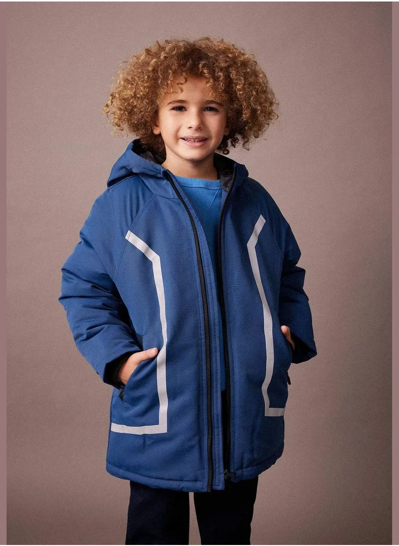 DeFacto Boy Hooded Long Sleeve Parka