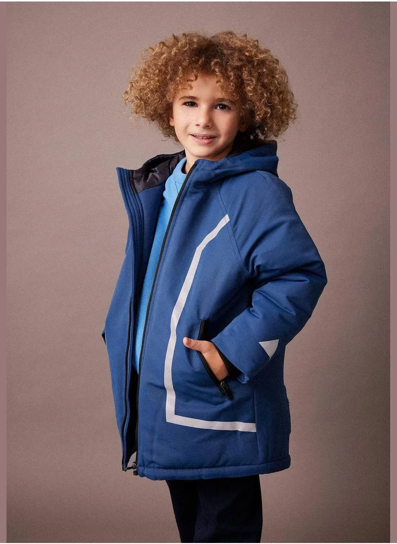 DeFacto Boy Hooded Long Sleeve Parka