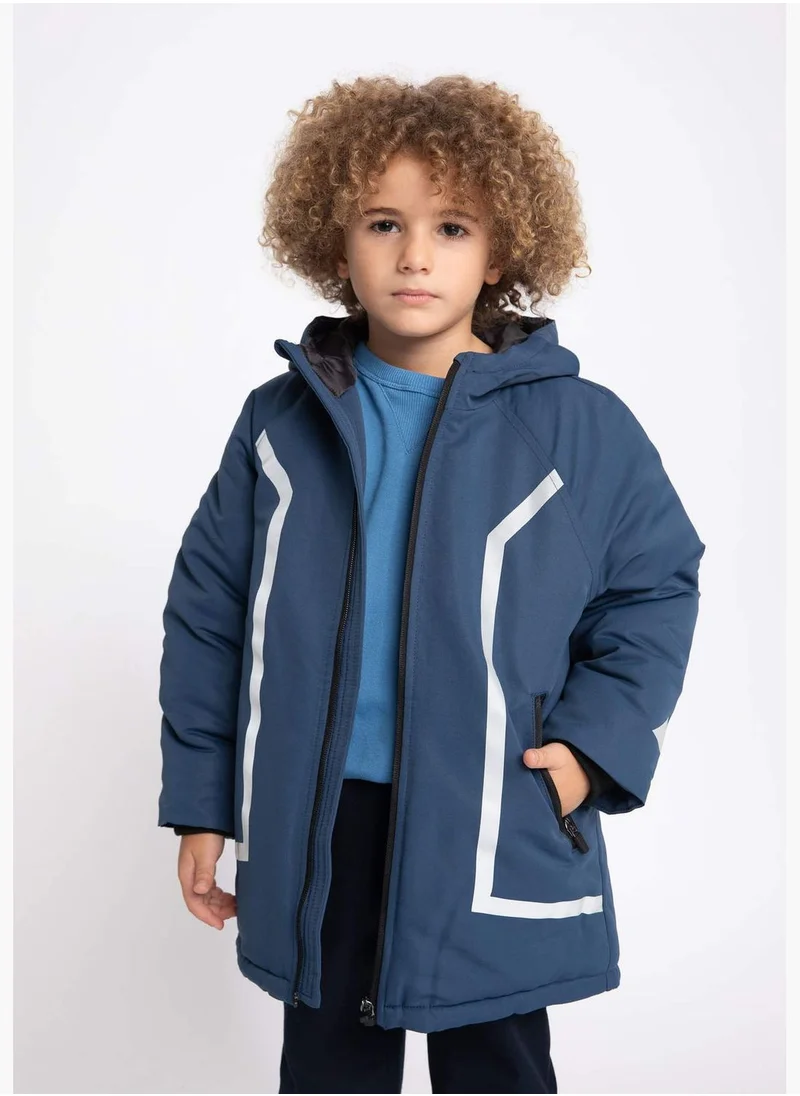DeFacto Boy Hooded Long Sleeve Parka