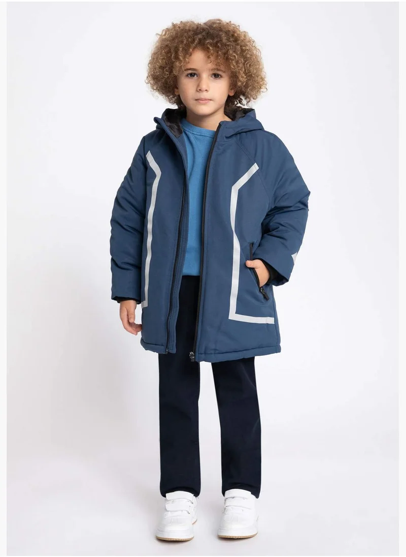 DeFacto Boy Hooded Long Sleeve Parka