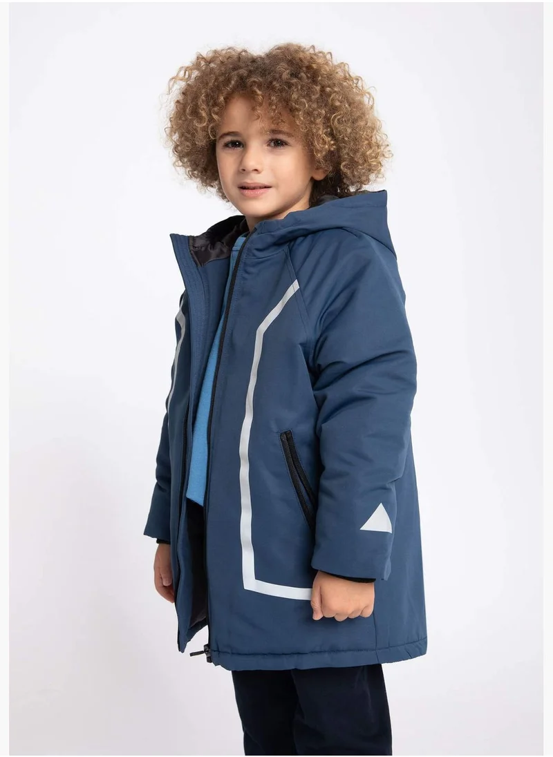 DeFacto Boy Hooded Long Sleeve Parka