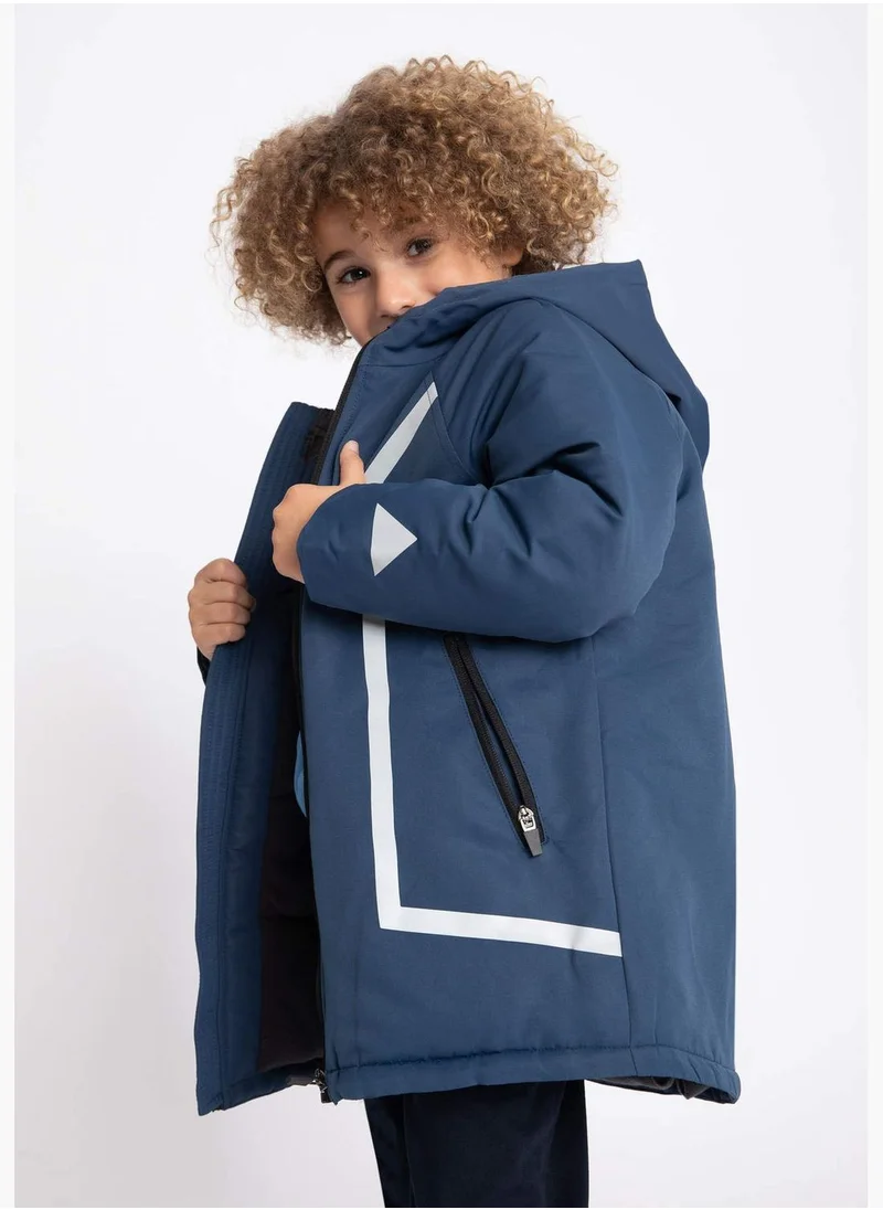 DeFacto Boy Hooded Long Sleeve Parka